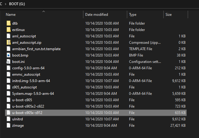 Rename file u-boot-s905x-s912 menjadi u-boot.ext